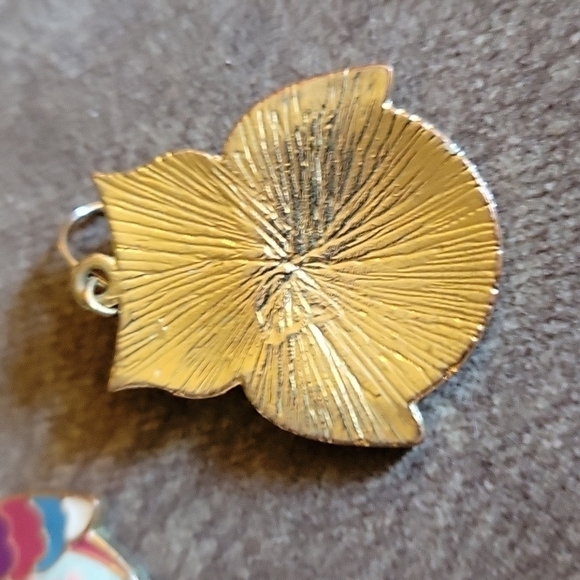 3/$30 Metal Enamel Floral Rose Owl Dangle Earrings - Picture 3 of 5